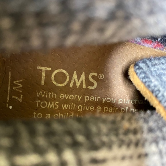 TOMS camel tan brown desert wedge lace up ankle boots booties size 7 - Picture 6 of 9